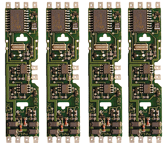 DA-SR DCC Control Decoder 4-Pack 1.3 Amp - Silent Running(TM) -- For Kato Drive & Athearn Genesis