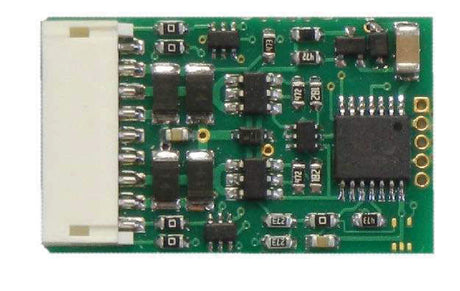 D13J 4-Function DCC Control Decoder w/9-Pin DCC Plug -- 4-Pack: 1.03 x .63 x .185"  26 x 16.5 x 4.7mm