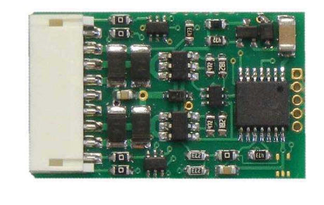 D13J 4-Function DCC Control Decoder w/9-Pin DCC Plug -- 10-Pack: 1.03 x .63 x .185"  26 x 16.5 x 4.7mm