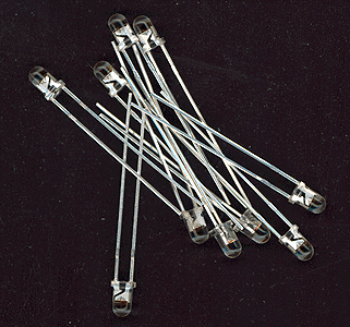 LED Pack -- 3mm Golden Glow LEDs pkg(10)