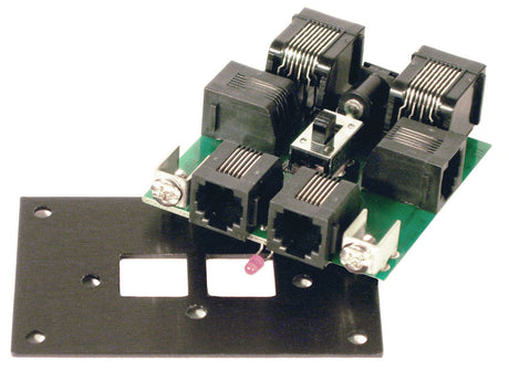 UTP-CAT5 Fascia Panel -- With 2 CAT RJ45 Sockets on Back-2