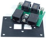 UTP-CAT5 Fascia Panel -- With 2 CAT RJ45 Sockets on Back-1
