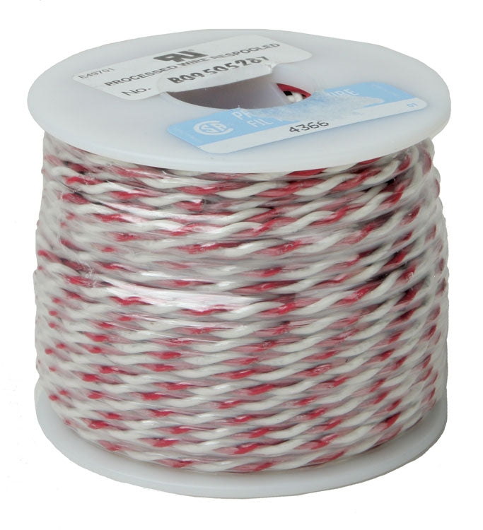 Hook-Up Wire -- Red/White 100'  30.5m