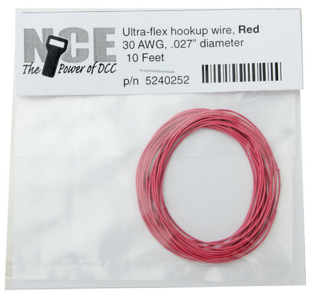 Ultraflex Hook-Up 32AWG .023 Diameter Wire -- Red 10'  3.05m