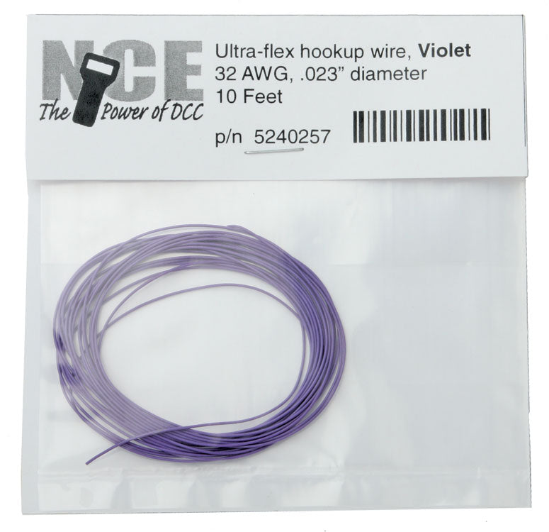 Ultraflex Hook-Up 32AWG .023 Diameter Wire -- Violet/Purple 10'  3.05m