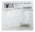 3mm LED -- Warm White pkg(20)