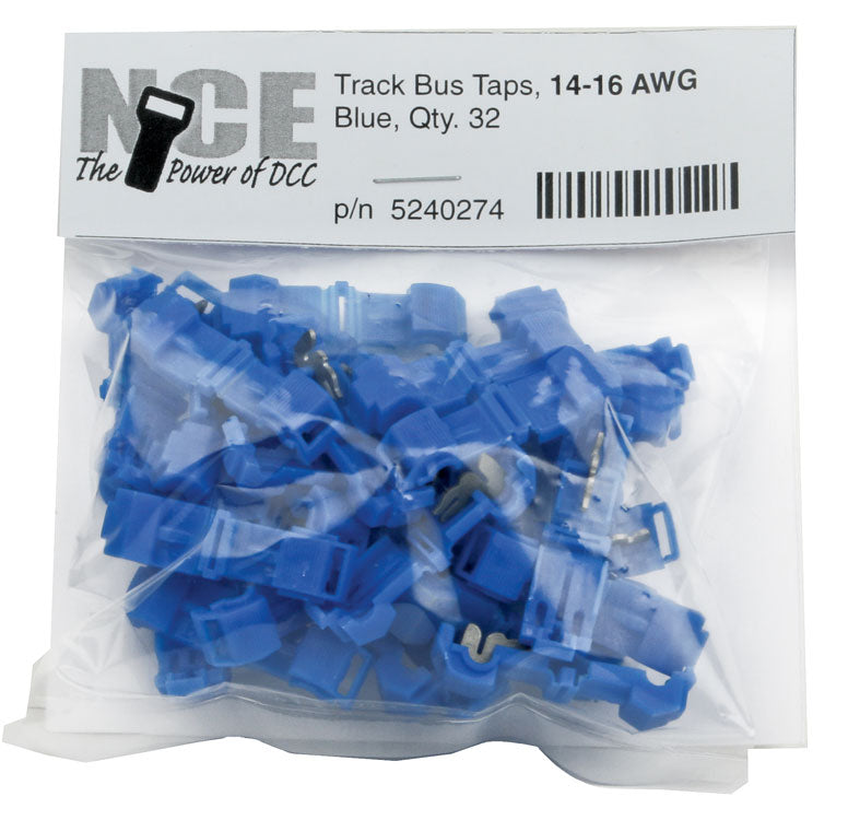 Track Bus Taps -- Blue pkg(32)