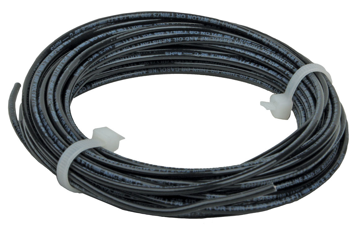 DCC Main Bus 14AWG Wire -- Black 25'  7.6m