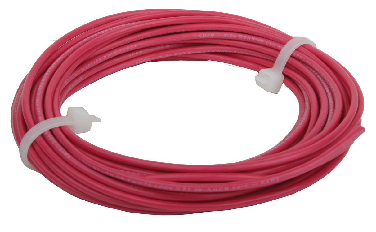 DCC Main Bus 14AWG Wire -- Red 25'