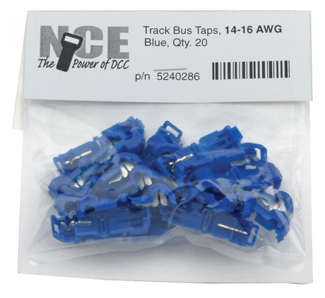 Track Bus Taps -- Blue pkg(20)