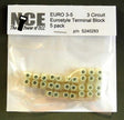 3-Circuit Eurostyle Terminal Strips -- For 14-24 AWG Wire pkg(5)