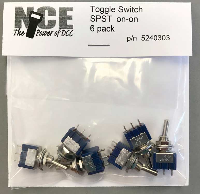 TS6S On/On SPST Toggle Switch 6-Pack -- 125V - 5A