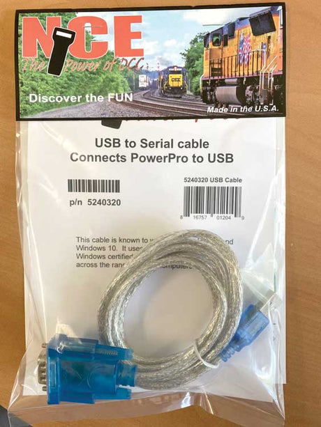 USB to Serial Cable for Power Pro -- 6'  1.8m Long-2