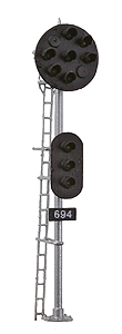 Pennsylvania Dual Head Home Signal -- w/True Color Amber LEDs