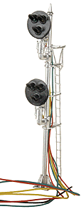 G-Type Signal -- Double-Head 3-Light w/LEDs