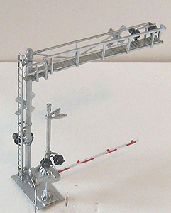Modern Combo Crossing -- Over the Road Gantry Plus Gate (As One Assembly)