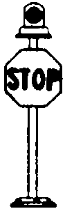 Railroad Stop Sign -- All Brass Construction