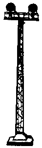 Injection Molded Plastic w/LEDs -- Twin Searchlight Tower