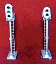 Single-Board Signal w/LEDs -- 2-Light (silver)