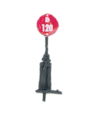 Assembled, Operating Switch Stands -- High Star Type, Standard Red Target