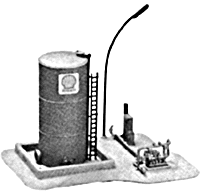 Oil tank & delv platform