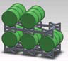 Barrel Rack - Kit -- 5 Different Racks & 24 Barrels