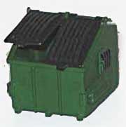 Standard Trash Container pkg(2) -- With Opening Split Lid
