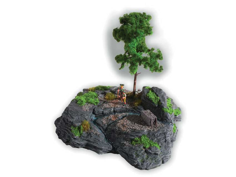 Diorama Kit with Hard-Foam Base and Scenery Material -- Rocky Mountain 7-1/16 x 5-15/16 x 2-3/16"  18 x 15 x 5.5cm
