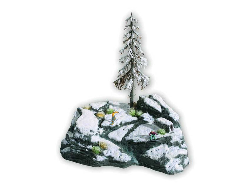 Diorama Kit with Hard-Foam Base and Scenery Material -- Rocky Ice 7-1/16 x 5-15/16 x 2-3/16"  18 x 15 x 5.5cm