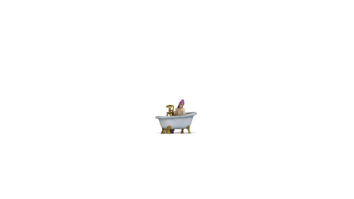 Bathing Woman in Tub - Color 3D Print