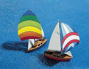 Sailboat w/Spinnaker