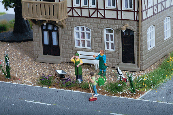 Miniature Scene -- Cleaning Day Scene