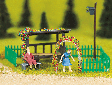 Miniature Scenes -- At the Gardens - Includes 2 Figures & Accessories