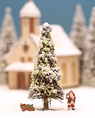 White Christmas Scene