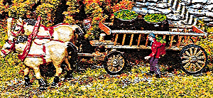 Wine harvest cart w/fig