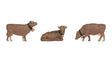 Cow Bells - Sound Scene 2.0 -- 3 Brown Cows, Sound Module & Speaker