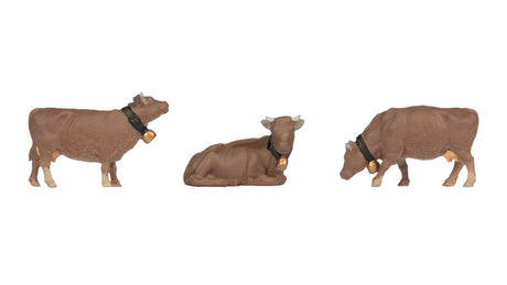 Cow Bells - Sound Scene 2.0 -- 3 Brown Cows, Sound Module & Speaker
