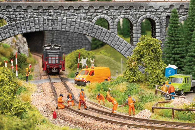 Track Workers w/Sound Module, Speaker & Figures -- pkg(6)-1