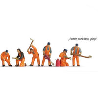 Track Workers w/Sound Module, Speaker & Figures -- pkg(6)