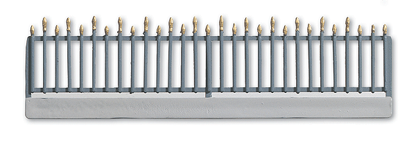 Wrought Iron Fence -- 32-9/32 x 13/16"  82 x 2cm