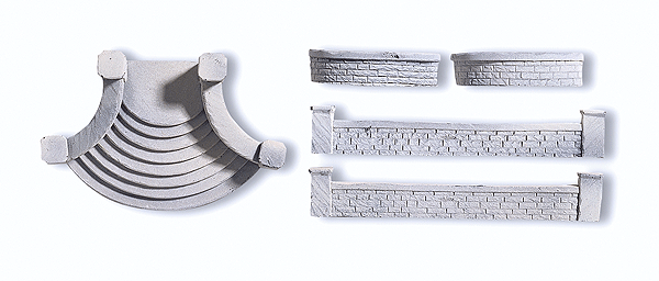 Villa Wall Set -- w/Stairs & Round Arch