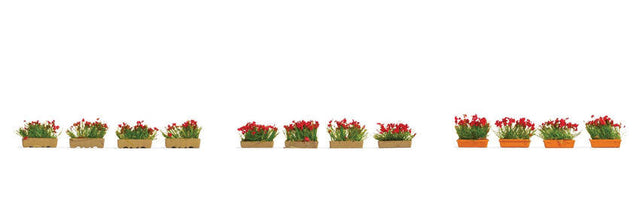 Flower Boxes -- Blossoming Red pkg(12)
