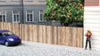 Wooden Fence - Laser-Cut Minis -- 37.2 x 2.4cm high