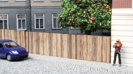 Wooden Fence - Laser-Cut Minis -- 37.2 x 2.4cm high