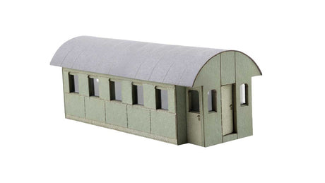 Railway Carriage Garden Shed -- Laser-Cut Kit - 3-13/16 x 1-7/16 x 1-3/8"  9.7 x 3.7 x 3.5cm-1