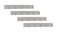 Platform Edges -- Laser-Cut Kit - 3-1/8 x 1/16 x 7/16"  8.5 x .2 x 1.1cm-1