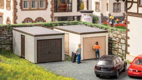 Prefab Garages - Laser-Cut Minis -- Laser-Cut Kit - 2-11/16 x 1-3/8 x 1-3/16" 6.9 x 3.5 x 3cm pkg(2)-1