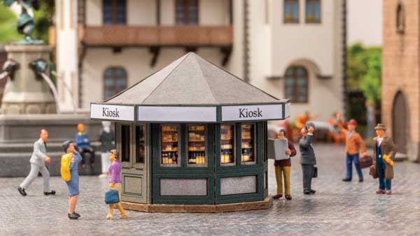 Kiosk - Laser-Cut Minis -- Laser-Cut Kit - 2-1/8 x 2-1/8 x 1-5/8" 5.4 x 5.4 x 4.2cm-1