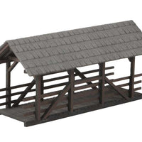 Covered Pedestrian Bridge - Laser-Cut Minis -- Laser-Cut Kit - 3-1/8 x 1-3/8 x 1-1/2" 7.9 x 3.5 x 3.9cm