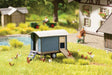 Henmobile - Chicken Coop Trailer - Laser-Cut Minis -- Laser-Cut Card Kit